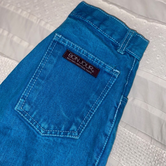 Vintage BON JOUR Blue Jeans – Rare Retro Denim - Picture 3 of 4
